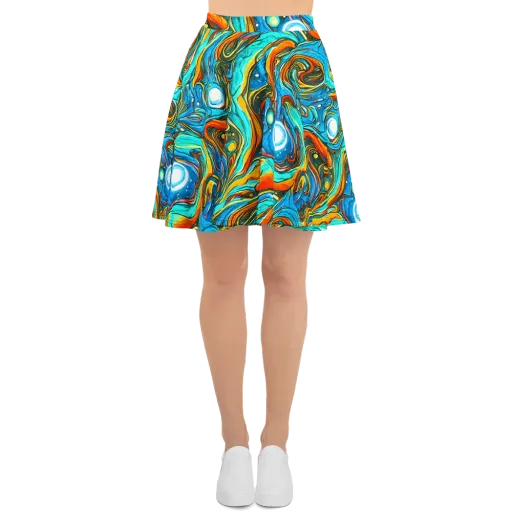 Plasma Reef on a Skater Skirt
