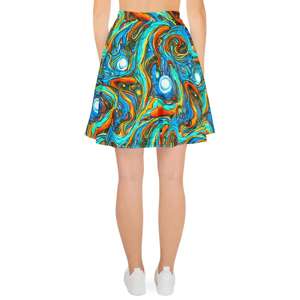 Plasma Reef on Skater Skirt — Back