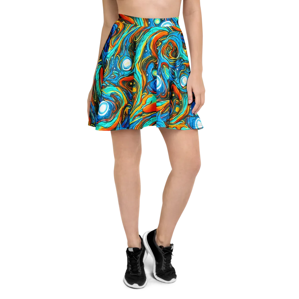 Plasma Reef on Skater Skirt — Front