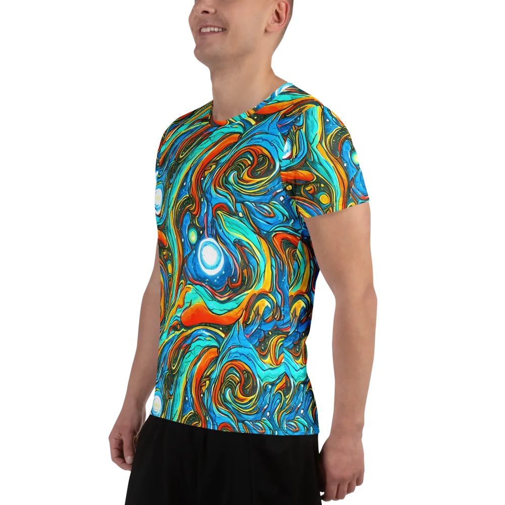 Plasma Reef on Men's Athletic T-Shirt — Left