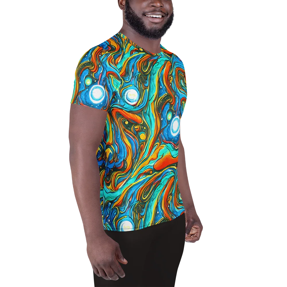 Plasma Reef on Men's Athletic T-Shirt — Right