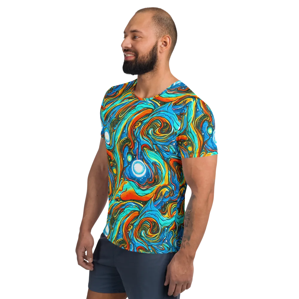 Plasma Reef on Men's Athletic T-Shirt — Left
