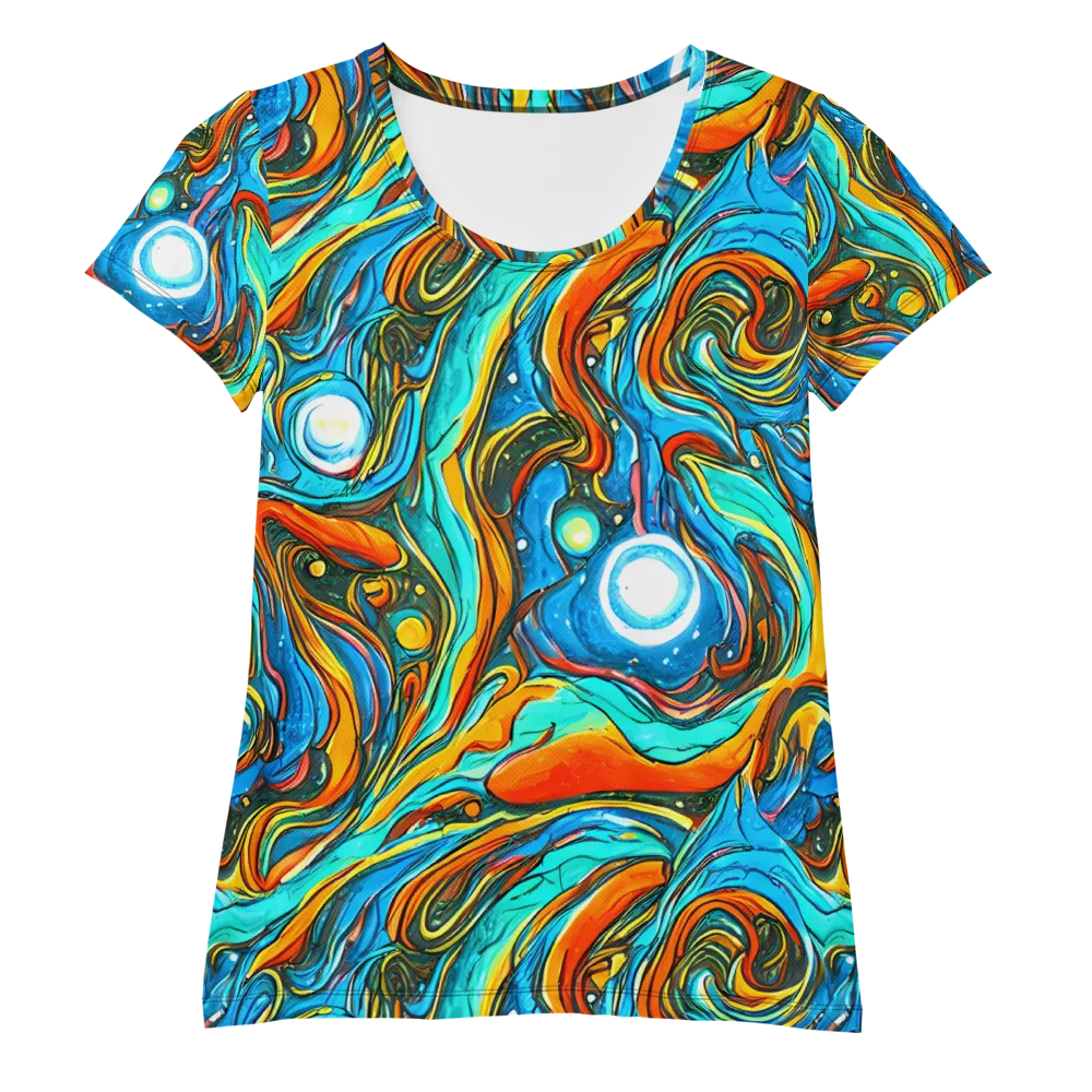 Plasma Reef on Women's Athletic T-Shirt — Front