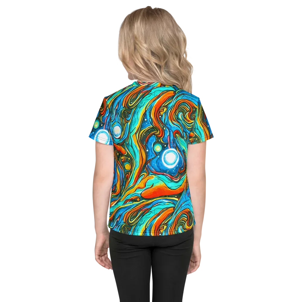 Plasma Reef on Kids Crew Neck T-Shirt — Back