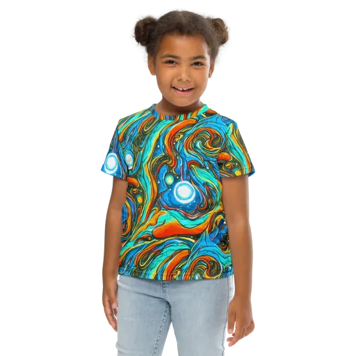 Plasma Reef on a Kids Crew Neck T-Shirt