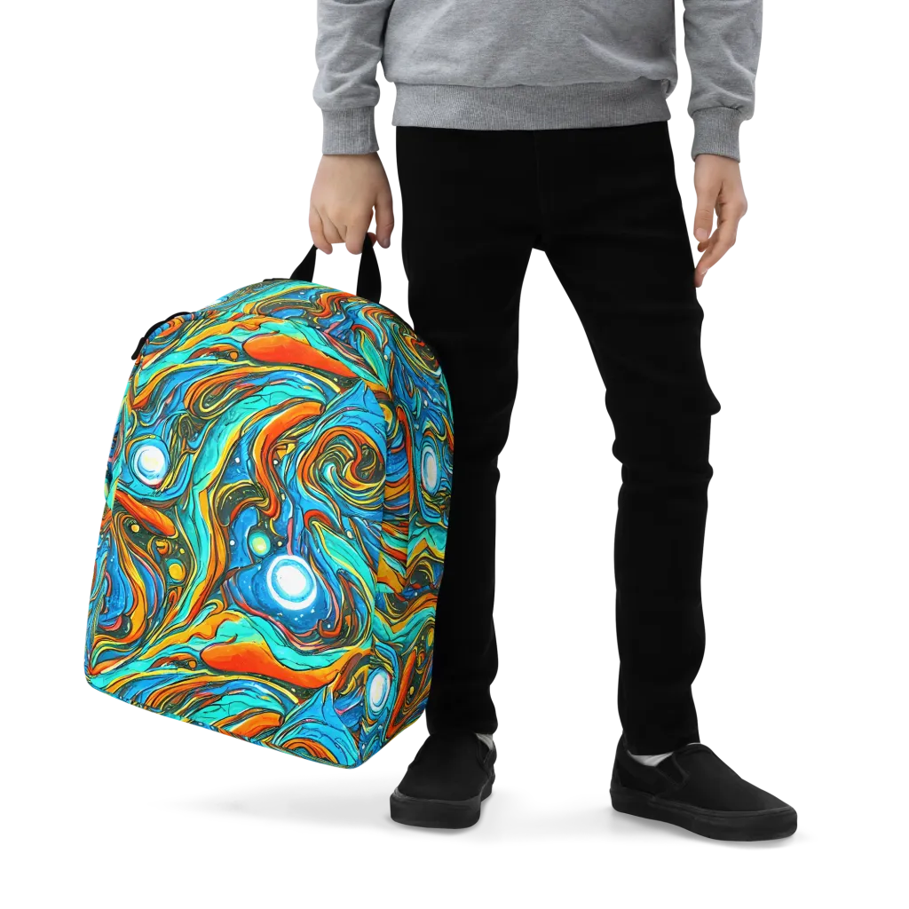 Plasma Reef on Minimalist Backpack — Zoomed-in