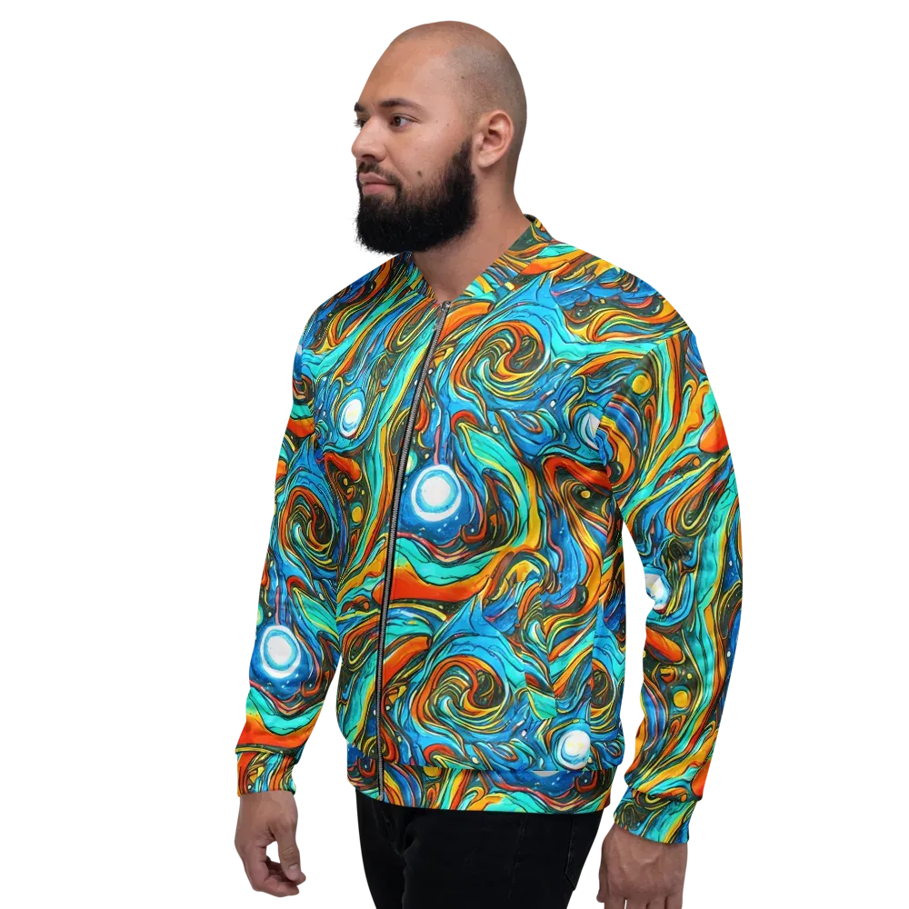 Plasma Reef on Bomber Jacket — Left