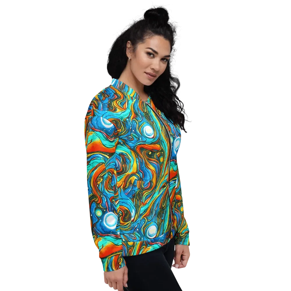 Plasma Reef on Bomber Jacket — Right