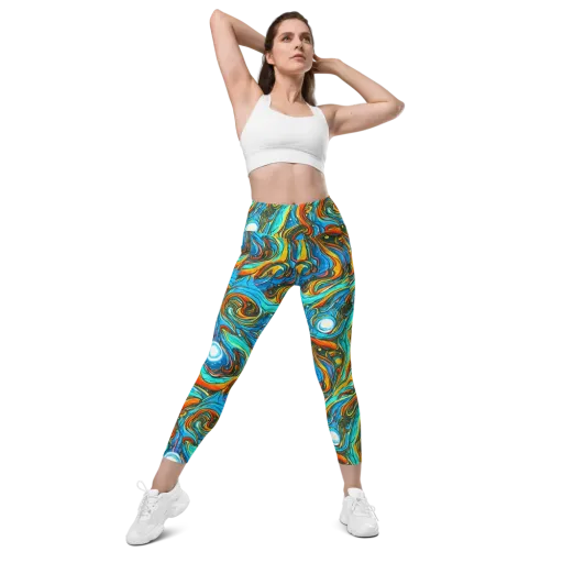 Plasma Reef on a Leggings with Pockets
