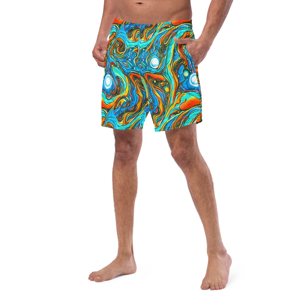 Plasma Reef on Swim Trunks — Left Front
