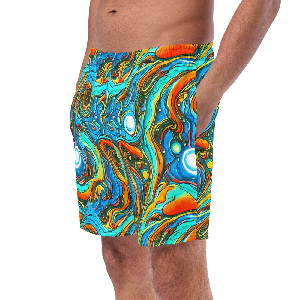 Plasma Reef on Swim Trunks — Left Front