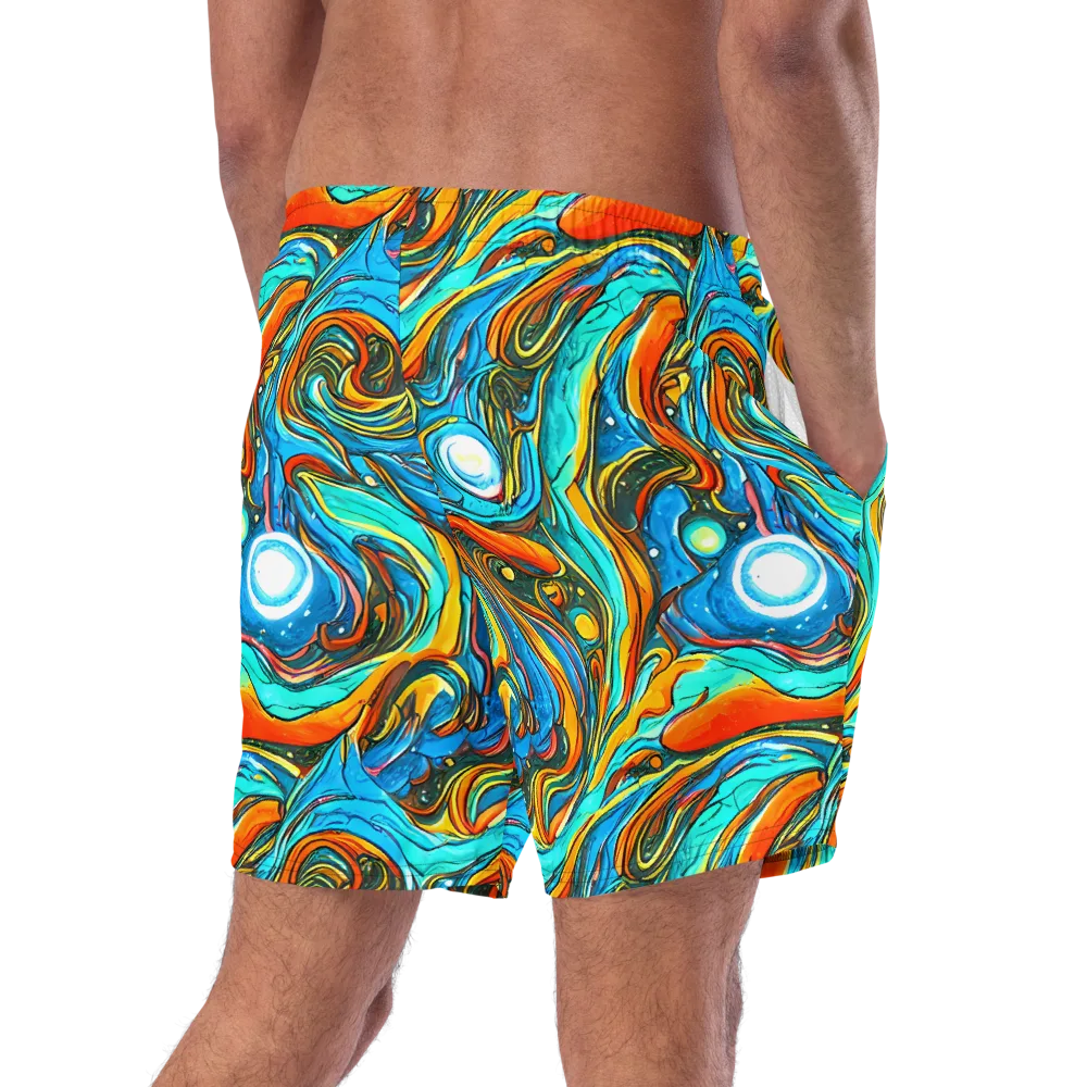 Plasma Reef on Swim Trunks — Right Back