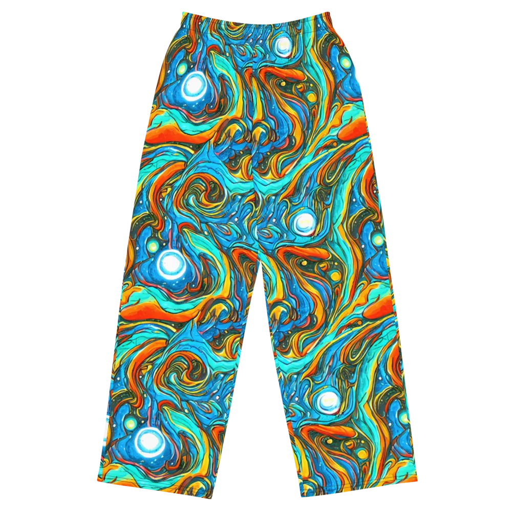 Plasma Reef on Wide-Leg Pants — Front