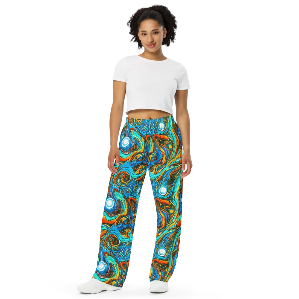 Plasma Reef on Wide-Leg Pants — Front
