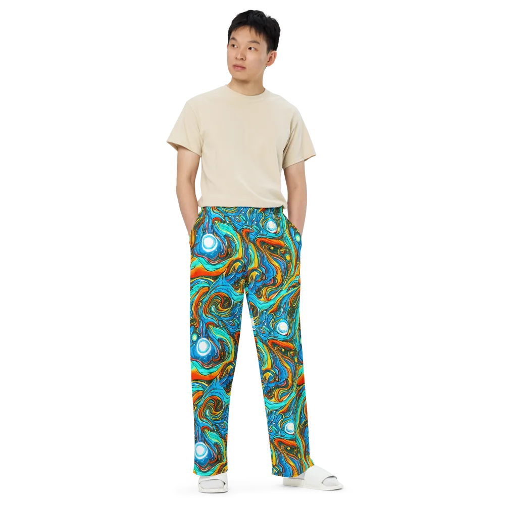 Plasma Reef on Wide-Leg Pants — Front