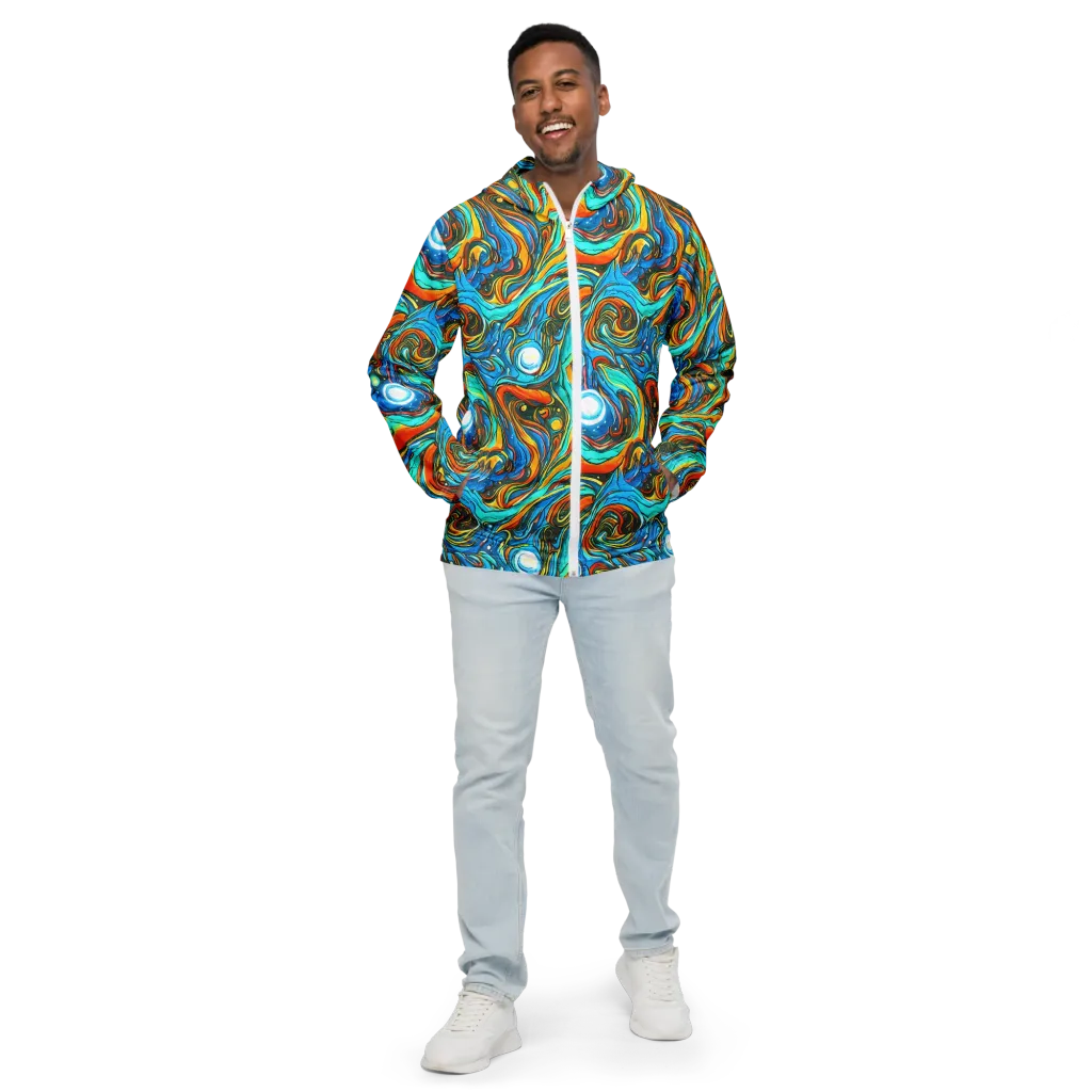 Plasma Reef on Men's Windbreaker — Front