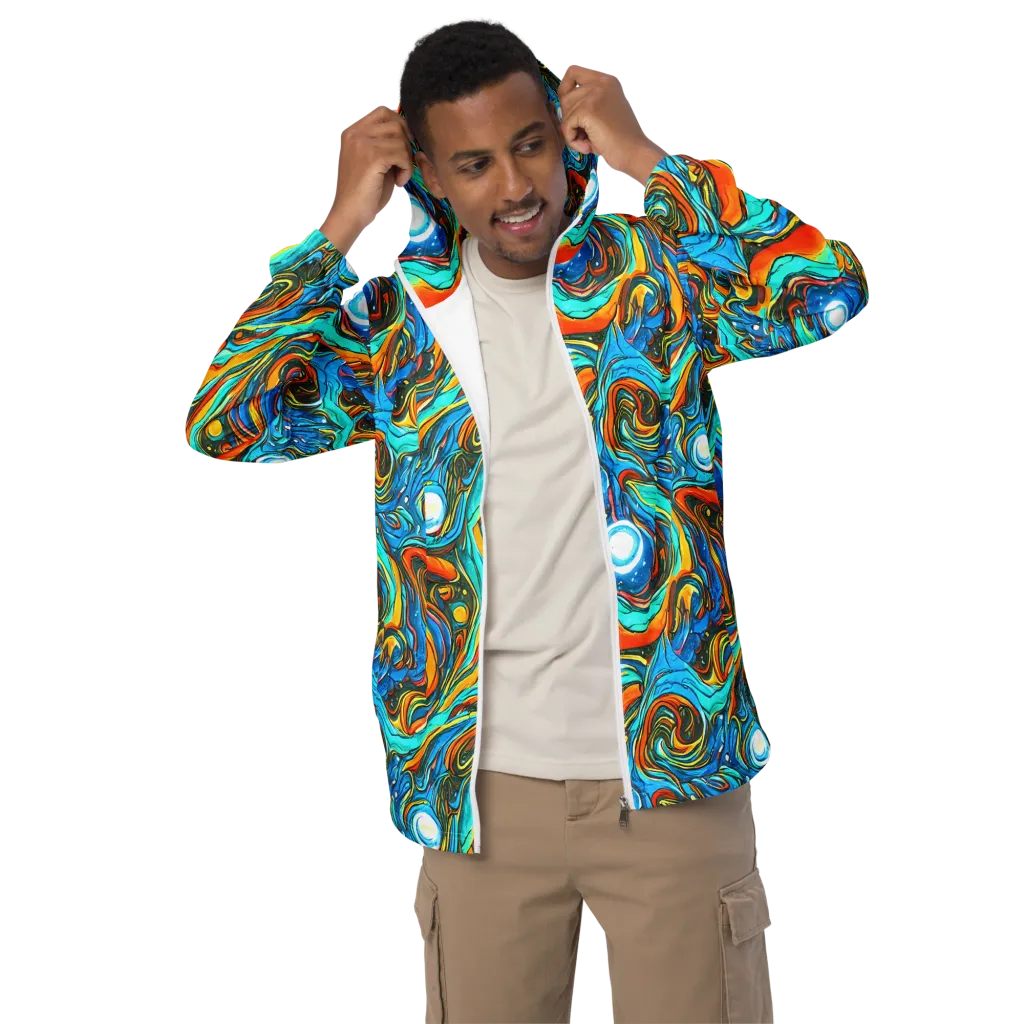 Plasma Reef on Men's Windbreaker — Front
