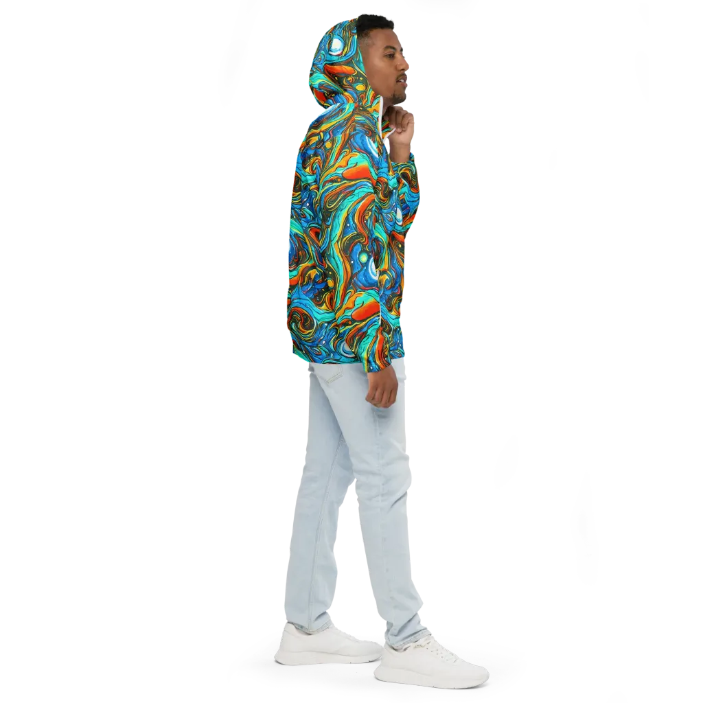 Plasma Reef on Men's Windbreaker — Right