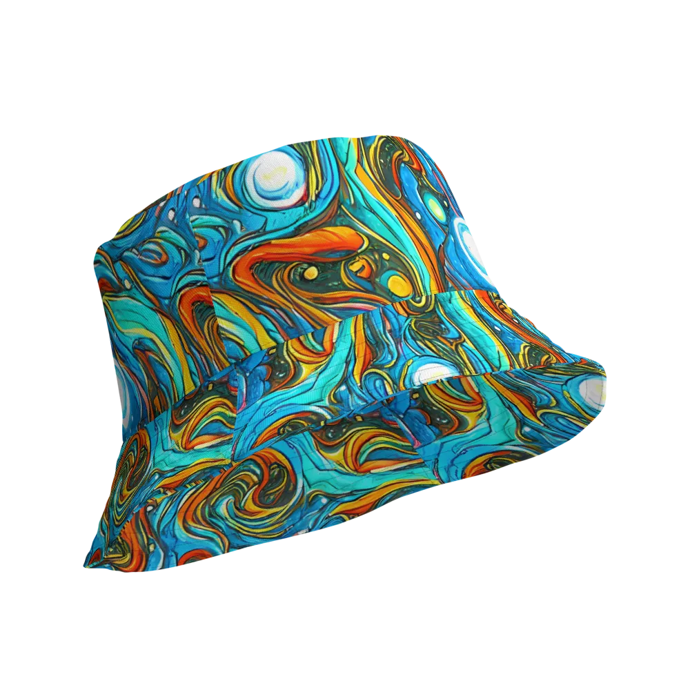 Plasma Reef on Reversible Bucket Hat — Product details Outside