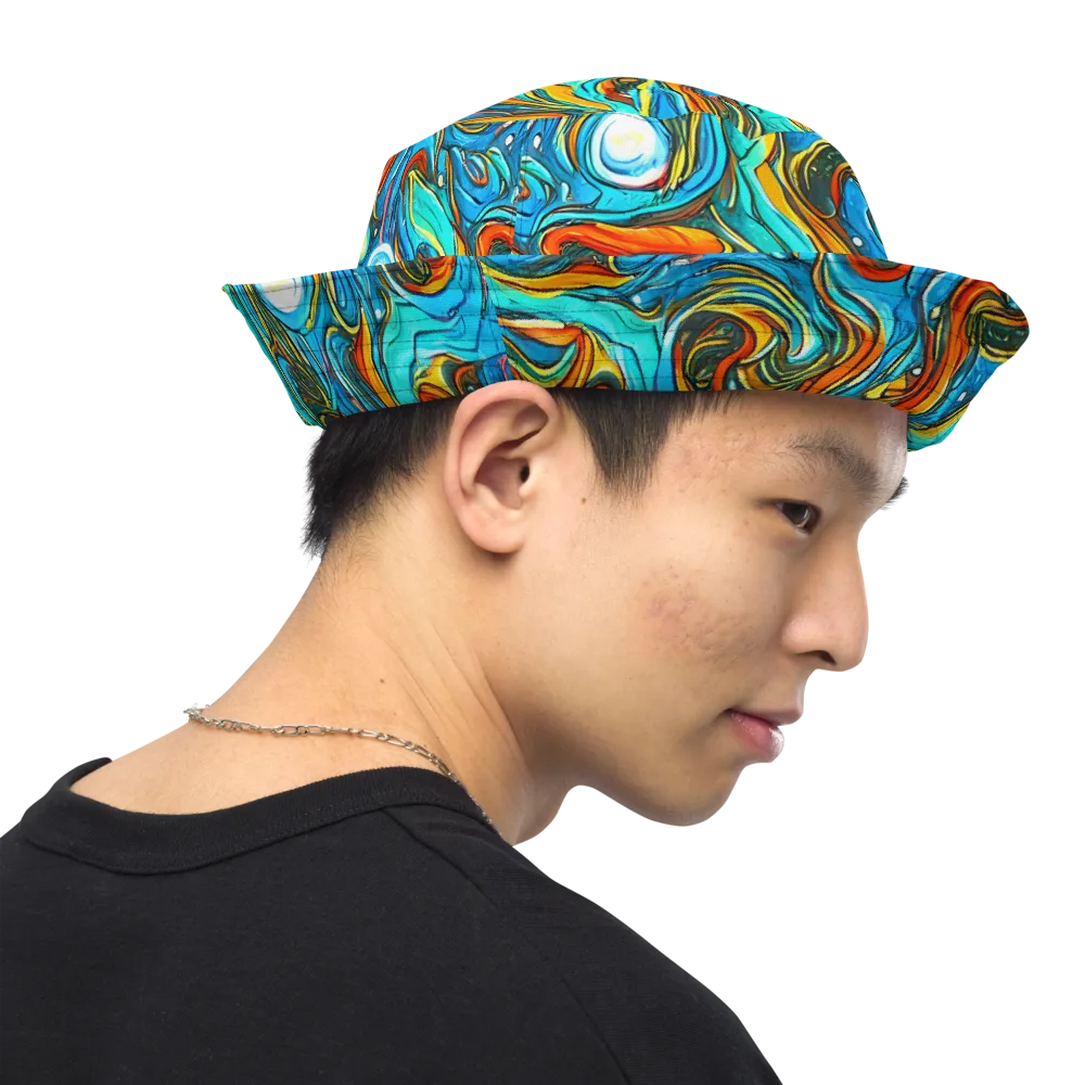 Plasma Reef on Reversible Bucket Hat — Right Outside