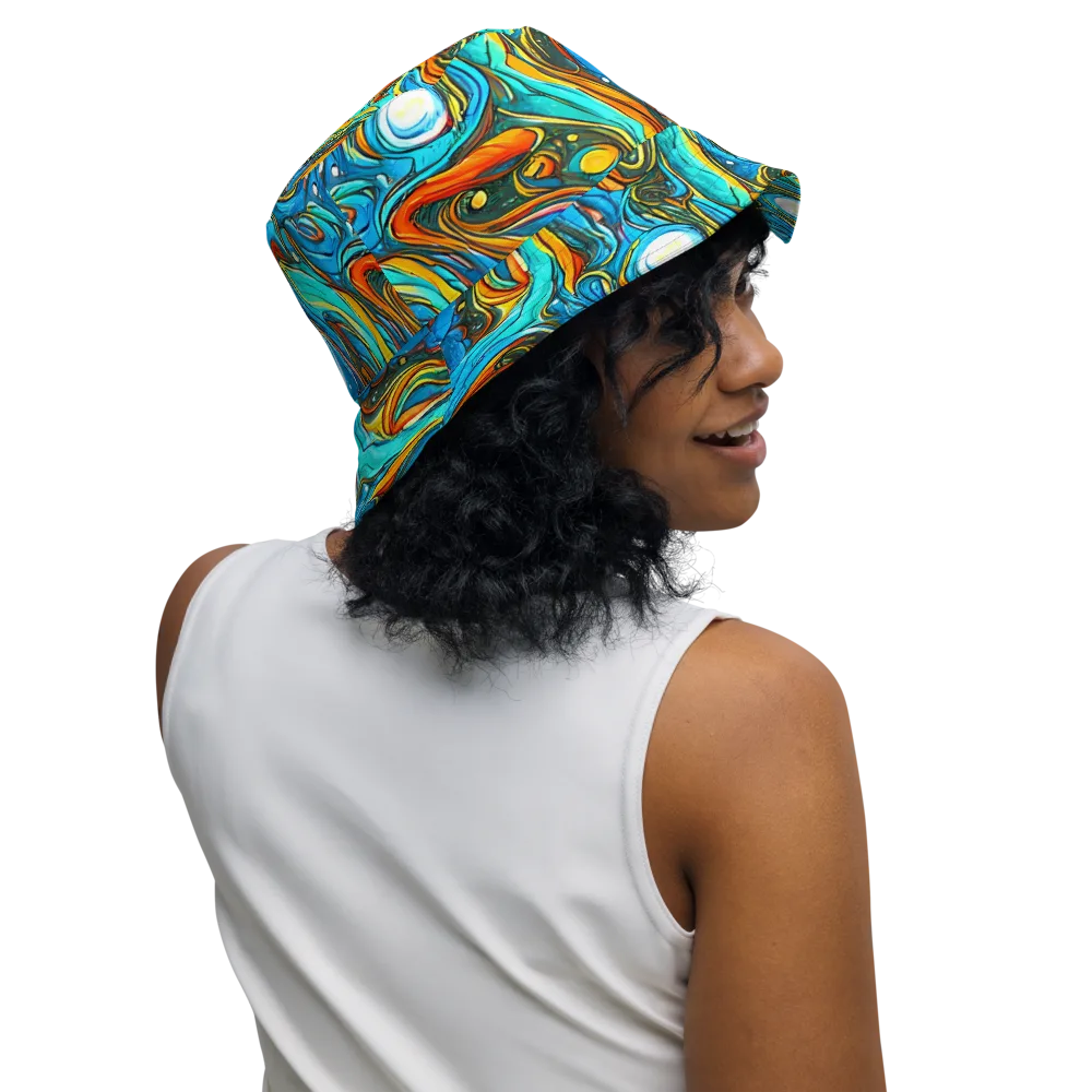 Plasma Reef on Reversible Bucket Hat — Right Outside