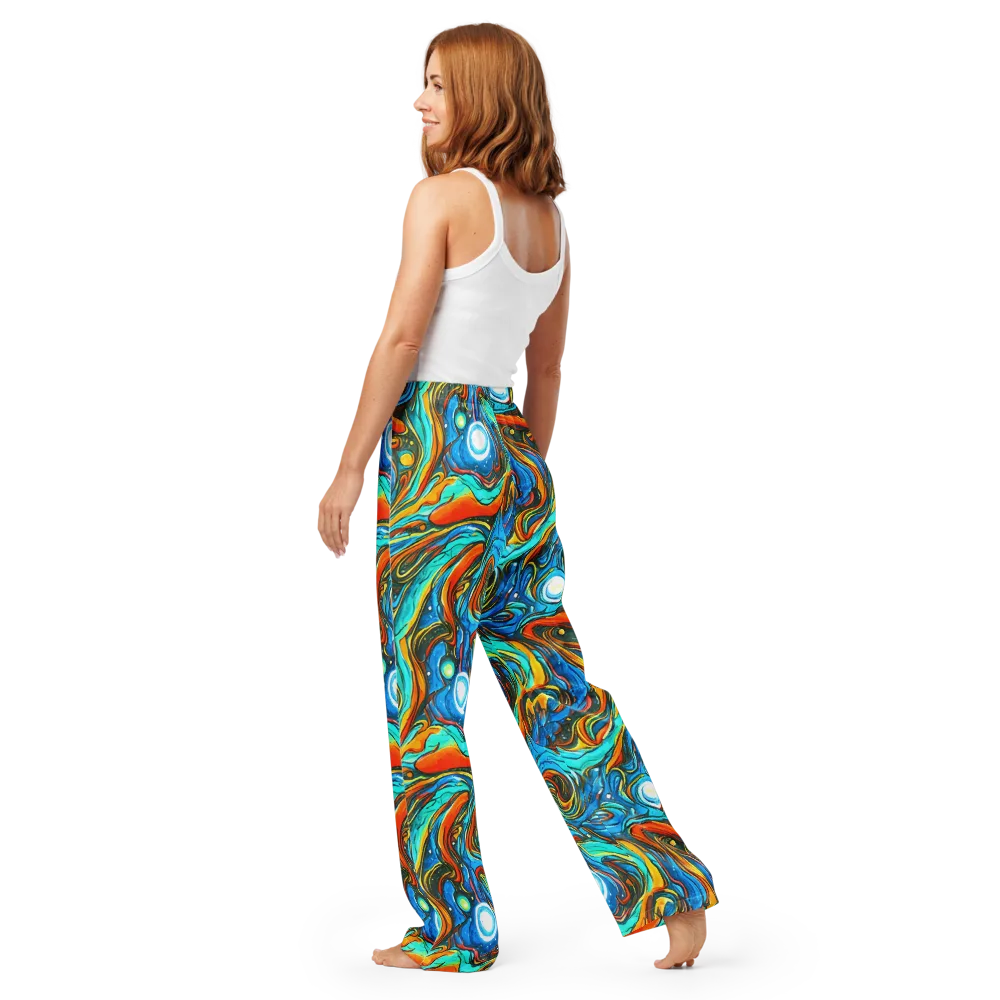 Plasma Reef on Women's Pajama Pants — Back