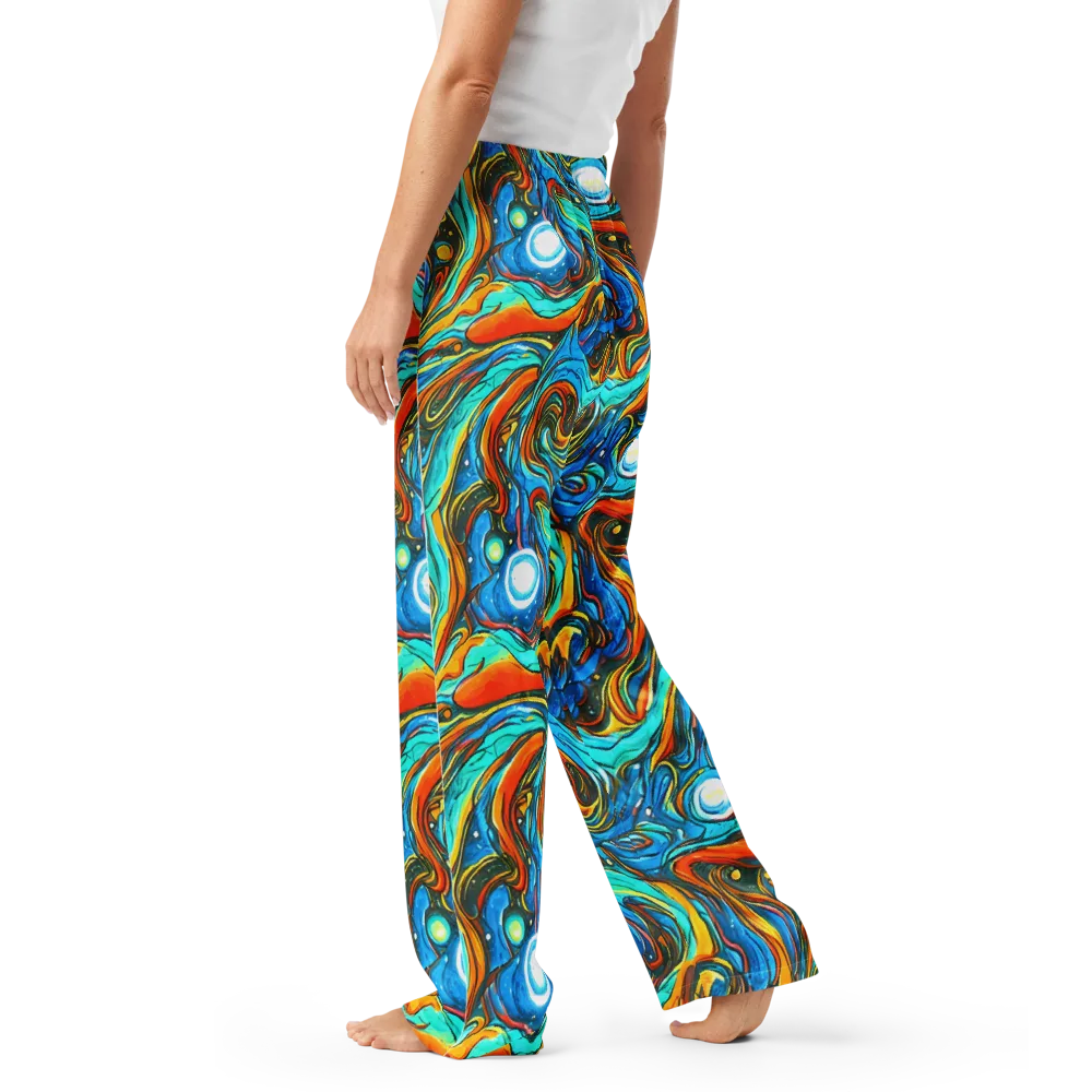 Plasma Reef on Women's Pajama Pants — Left