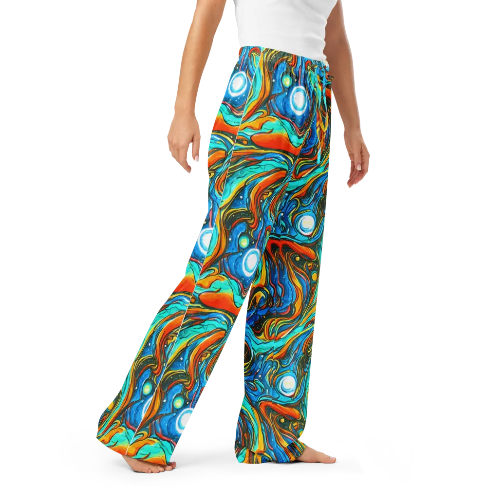 Plasma Reef on Women's Pajama Pants — Right Front