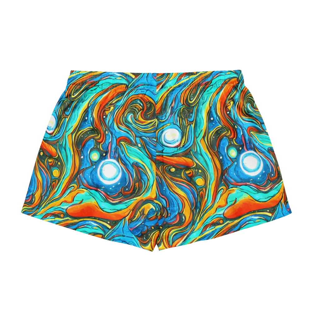Plasma Reef on Women's Pajama Shorts — Back