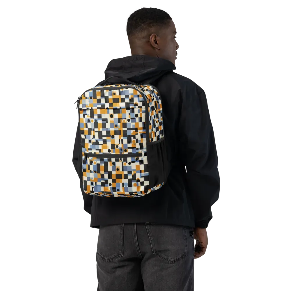 Bauhaus Afterglow on Utility Backpack — Back