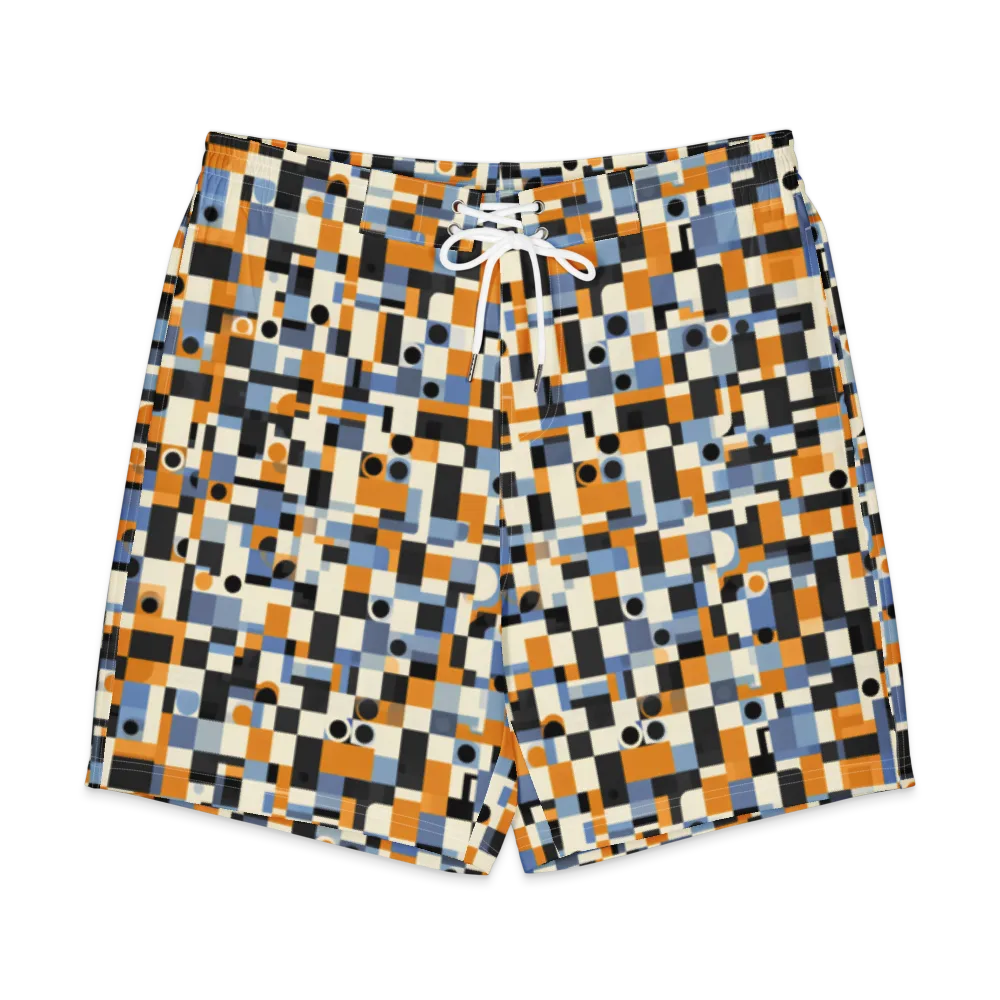 Bauhaus Afterglow on Men's Board Shorts — Front