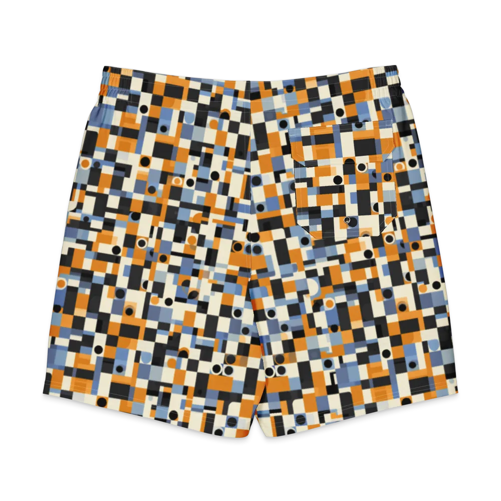 Bauhaus Afterglow on Men's Board Shorts — Back