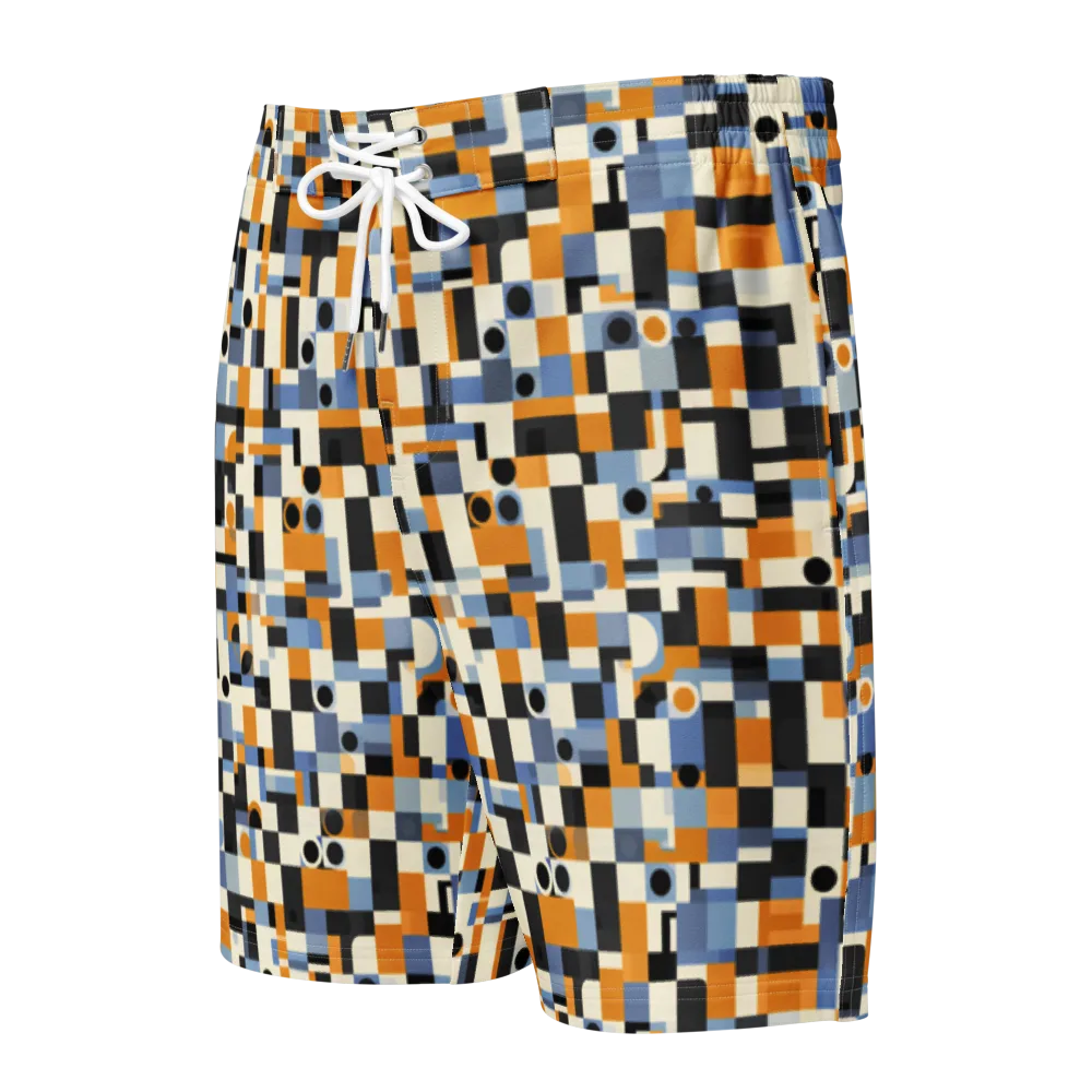 Bauhaus Afterglow on Men's Board Shorts — Front