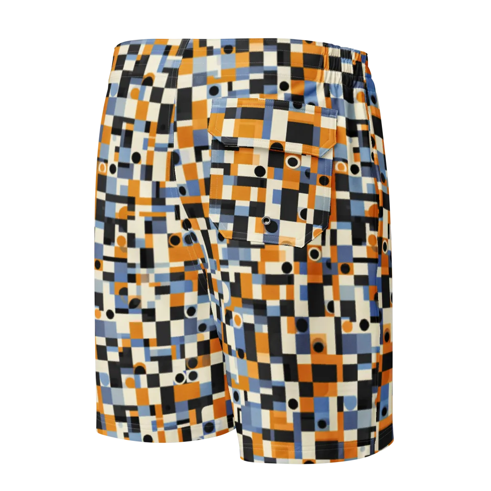 Bauhaus Afterglow on Men's Board Shorts — Back