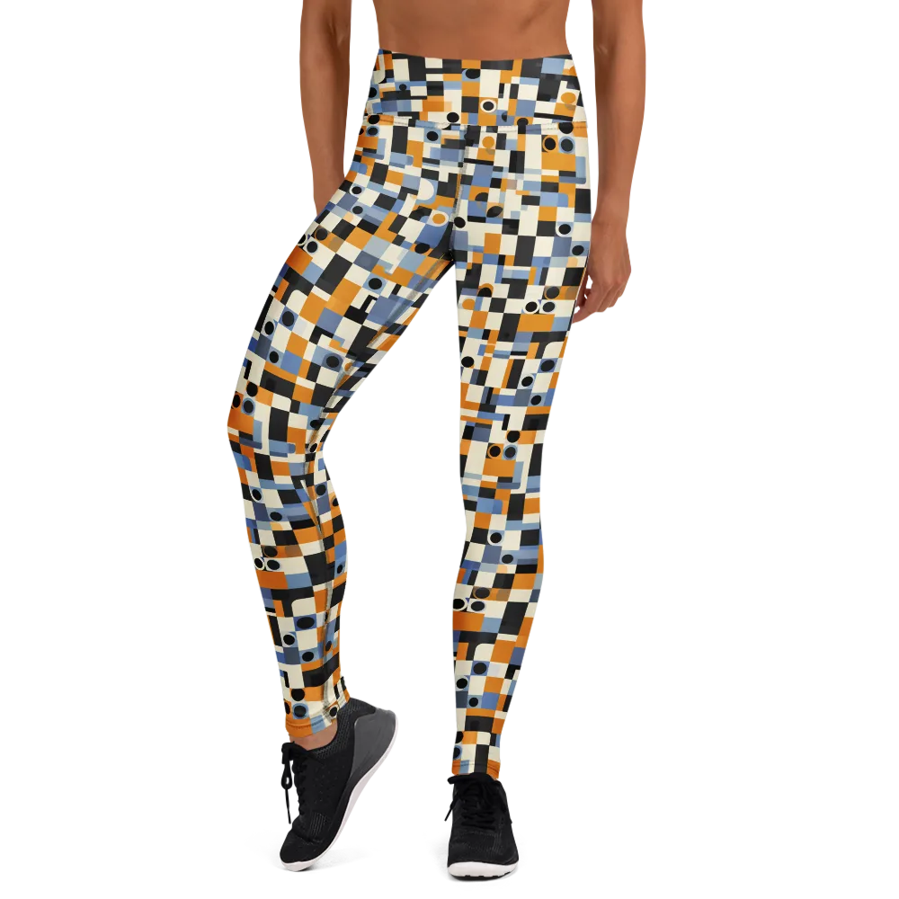 Bauhaus Afterglow on Yoga Leggings — Front