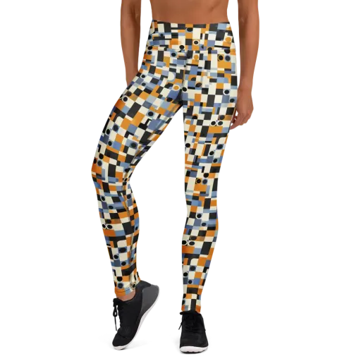Bauhaus Afterglow on a Yoga Leggings