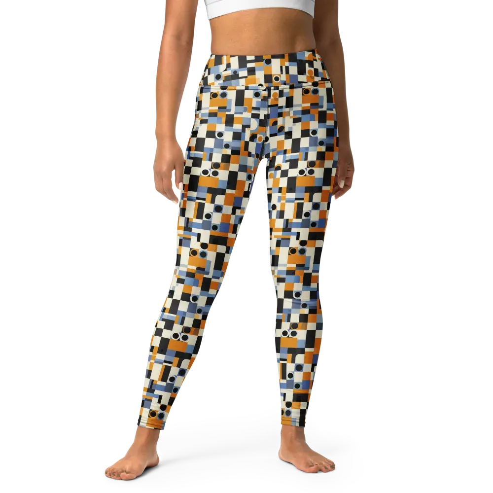 Bauhaus Afterglow on Yoga Leggings — Front