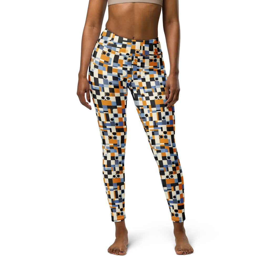 Bauhaus Afterglow on Yoga Leggings — Front