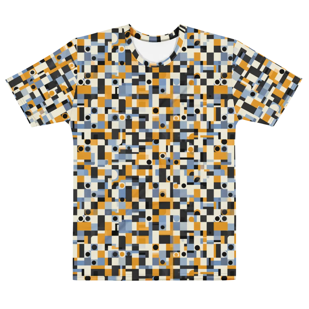 Bauhaus Afterglow on Men's Cotton Crew Neck T-Shirt — Front