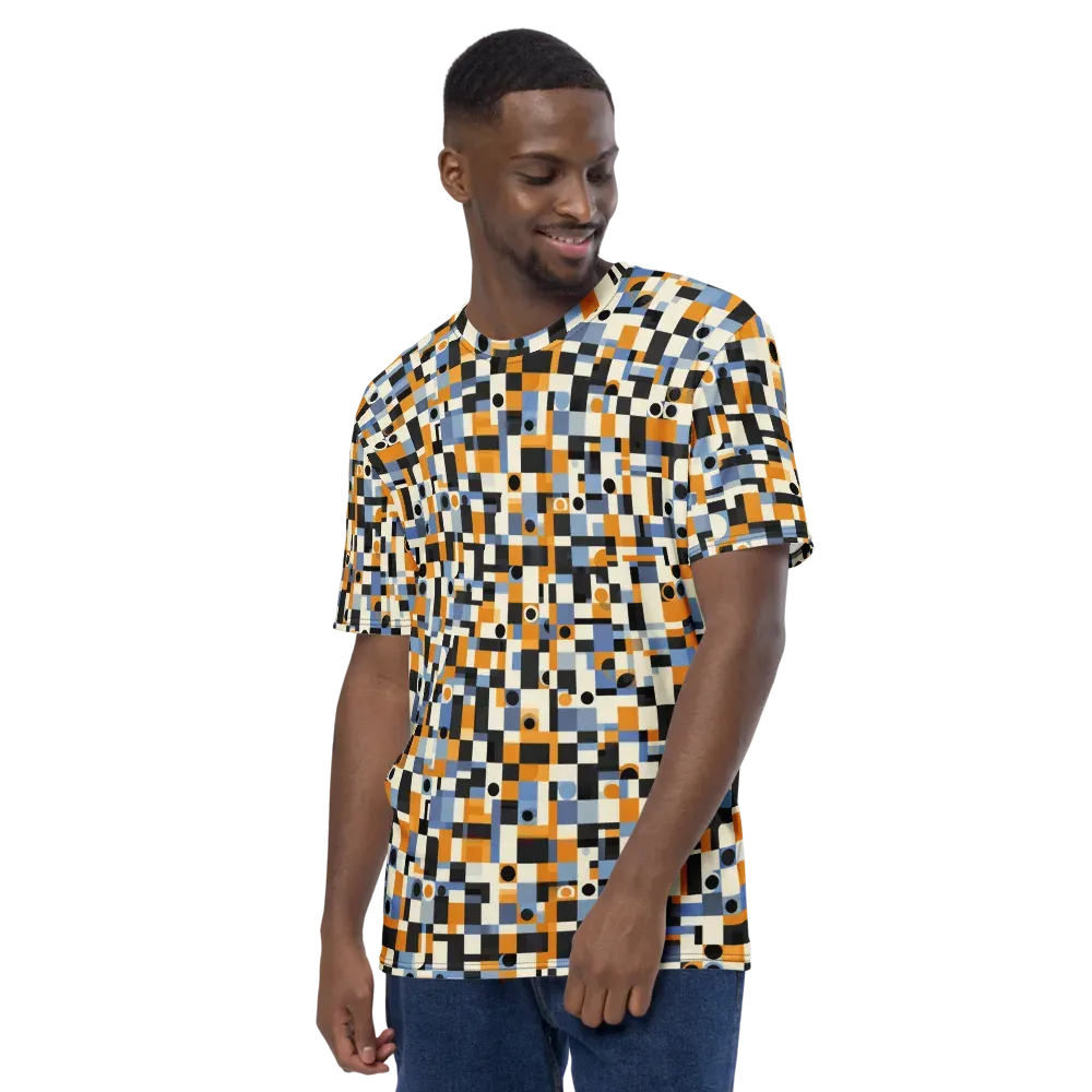 Bauhaus Afterglow on Men's Crew Neck T-Shirt — Left