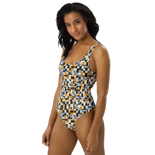 Bauhaus Afterglow on a One-Piece Swimsuit