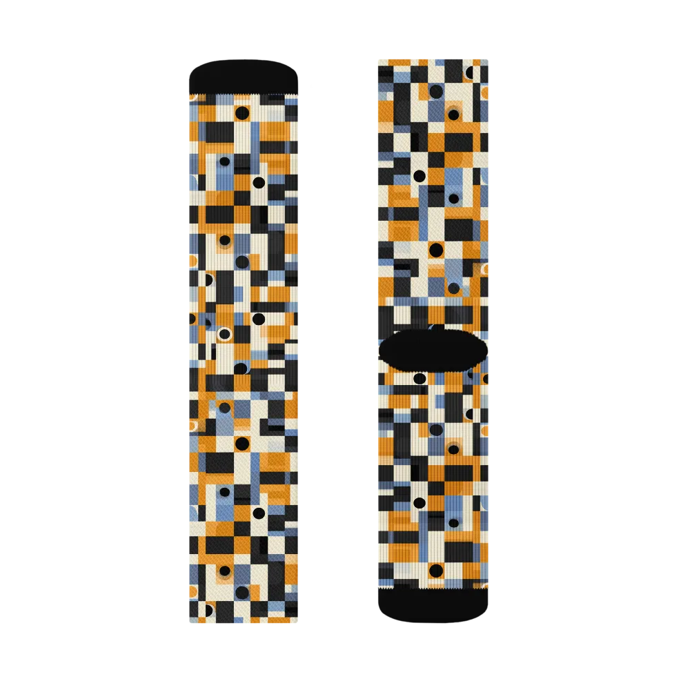 Bauhaus Afterglow on Socks — Left Sock