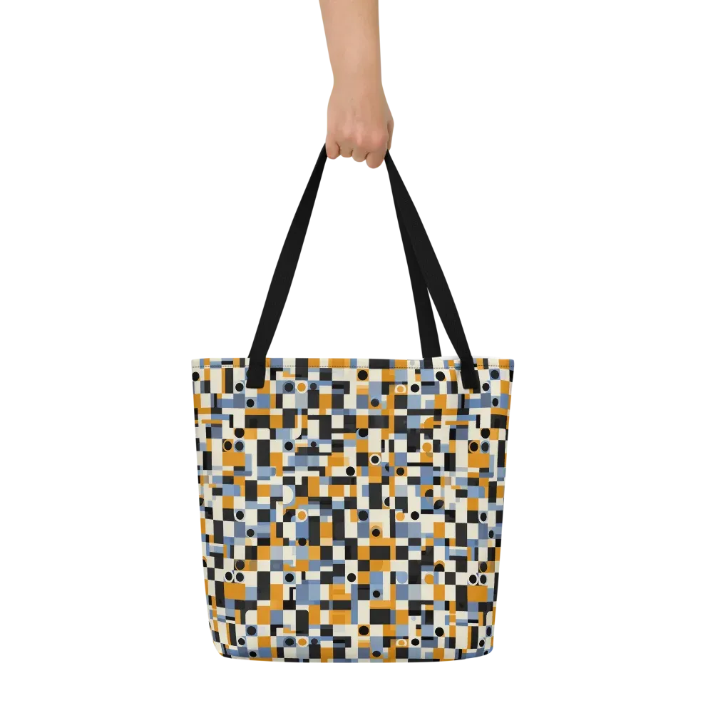 Bauhaus Afterglow on Large Tote Bag W/ Pocket — Front