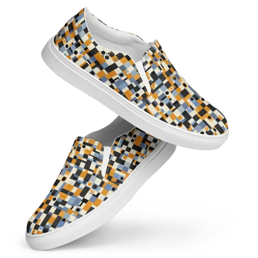 Bauhaus Afterglow on a Women's Slip-On Canvas Shoes