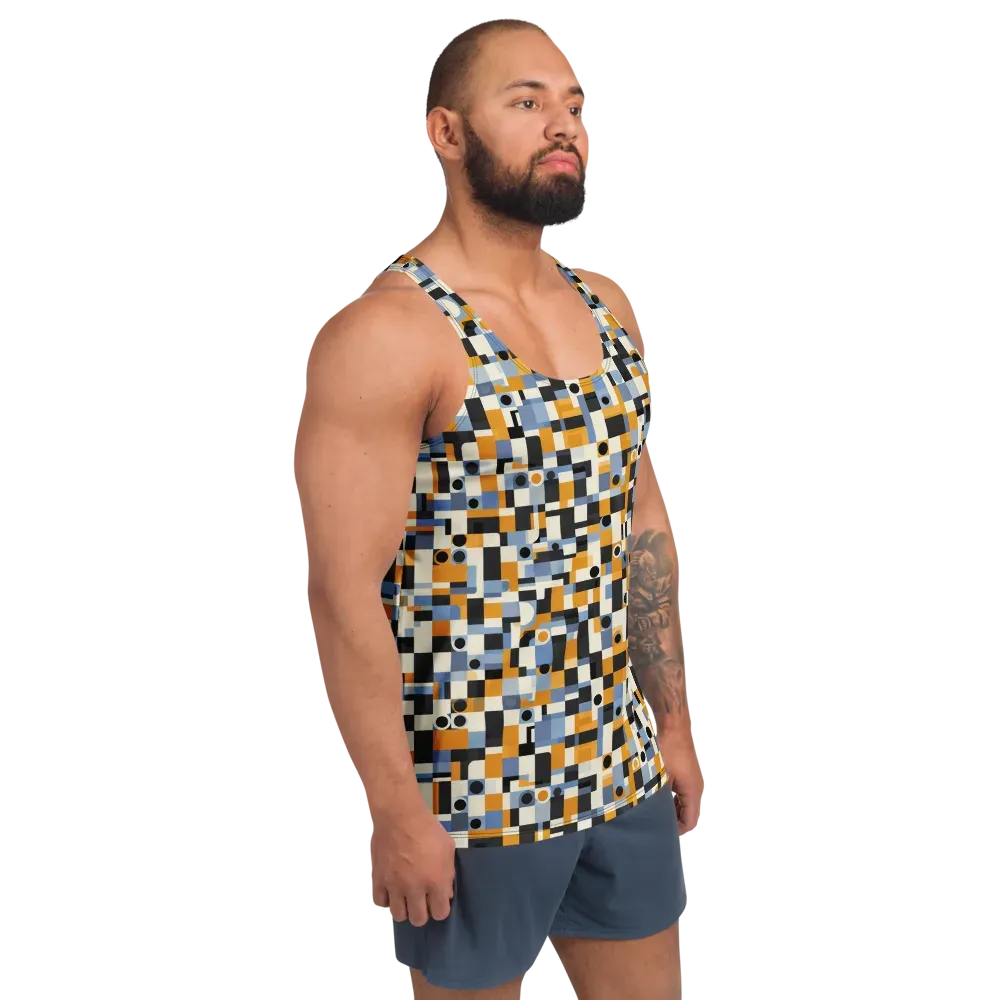 Bauhaus Afterglow on Men's Tank Top — Right Front