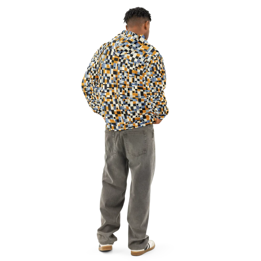 Bauhaus Afterglow on Cotton Hoodie — Back
