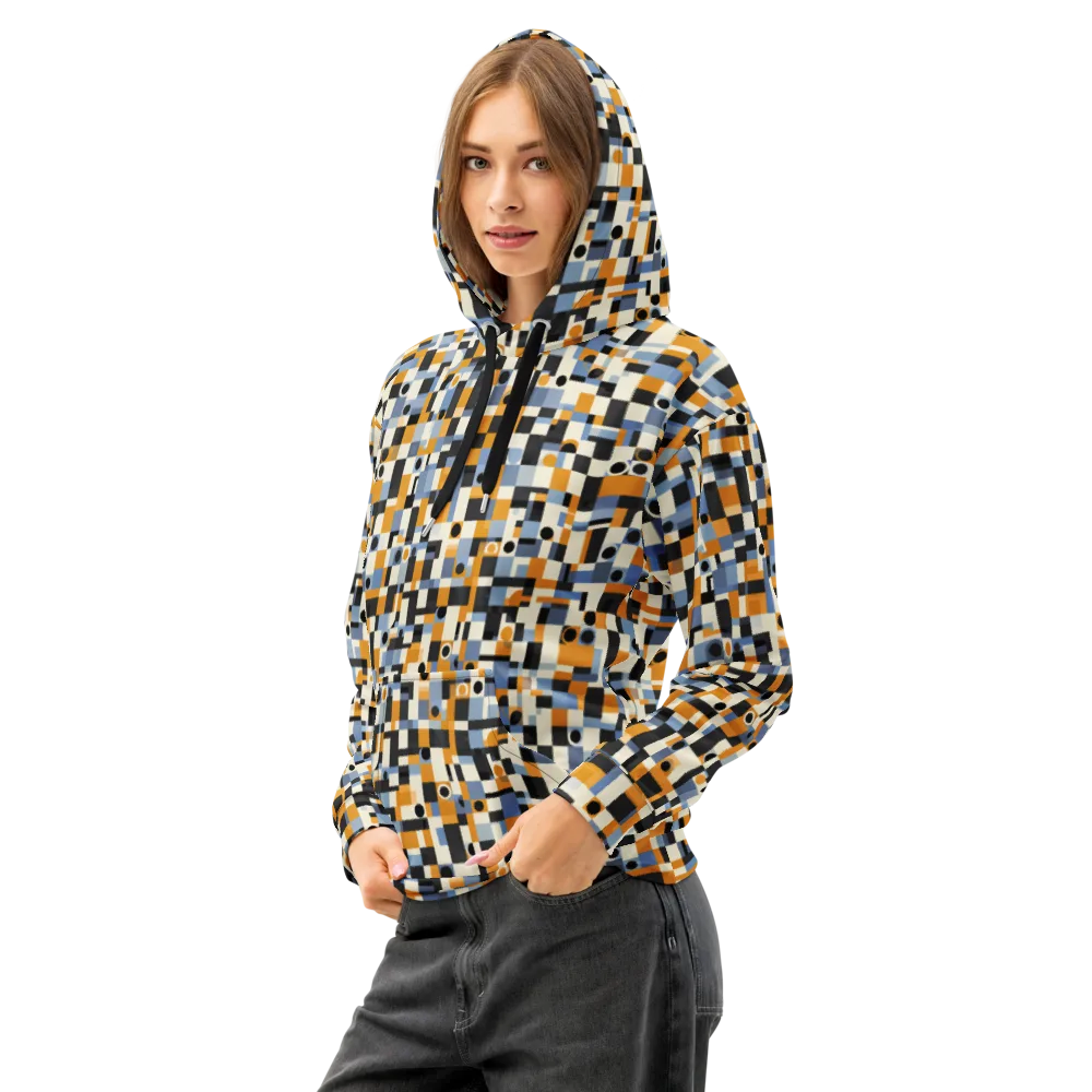 Bauhaus Afterglow on Cotton Hoodie — Left Front