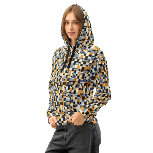 Bauhaus Afterglow on a Cotton Hoodie