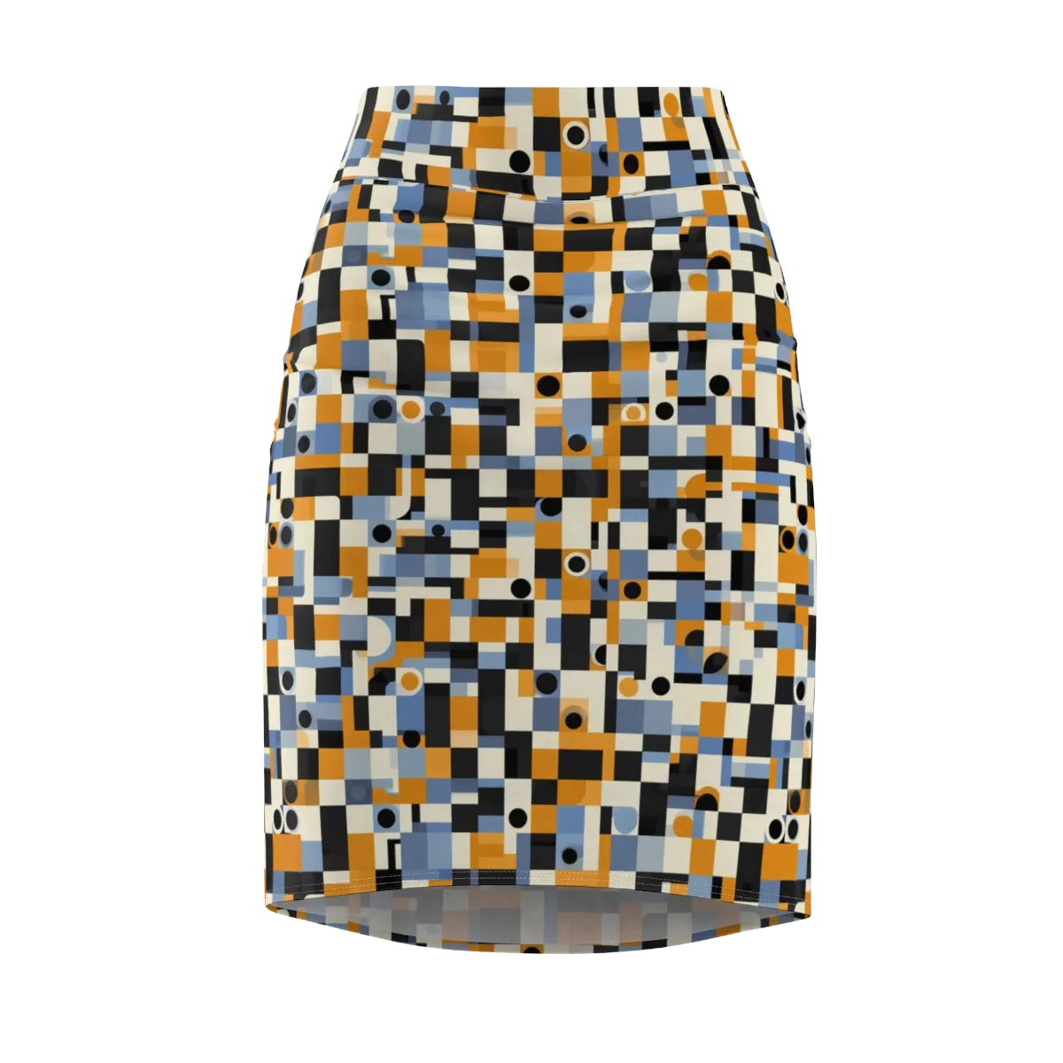 Bauhaus Afterglow on Pencil Skirt — Front