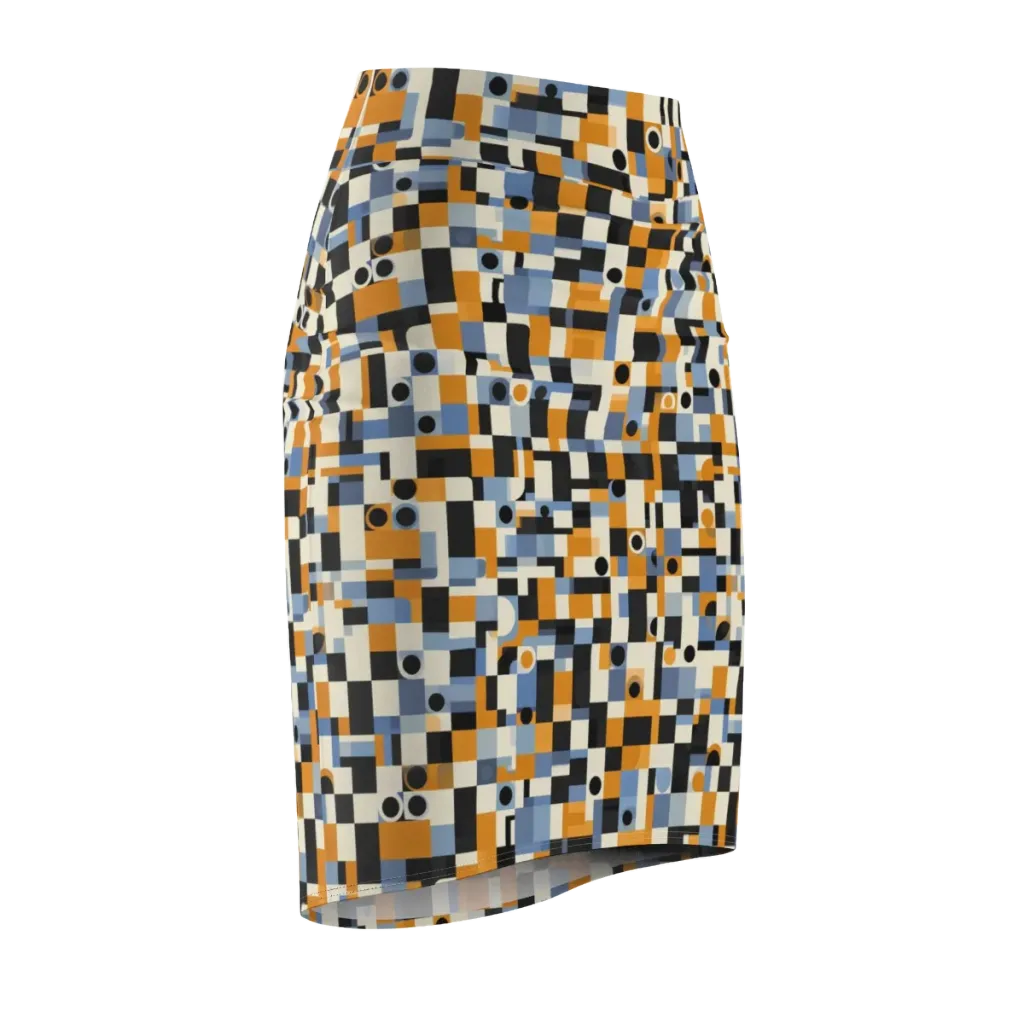 Bauhaus Afterglow on Pencil Skirt — Front Side
